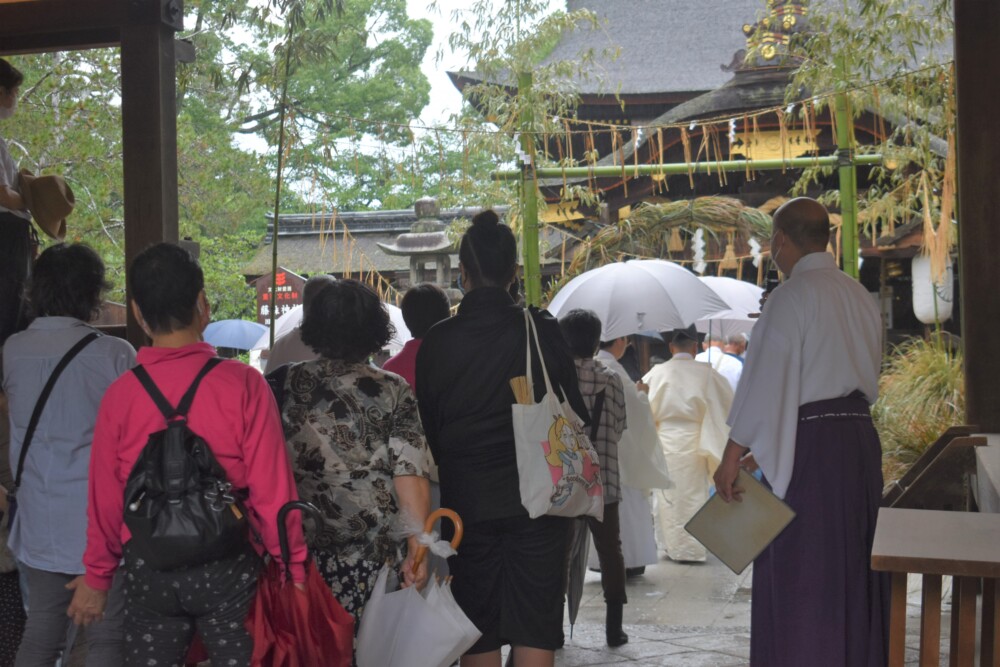 藤森神社の茅の輪くぐり　2020年6月30日　撮影：MKタクシー