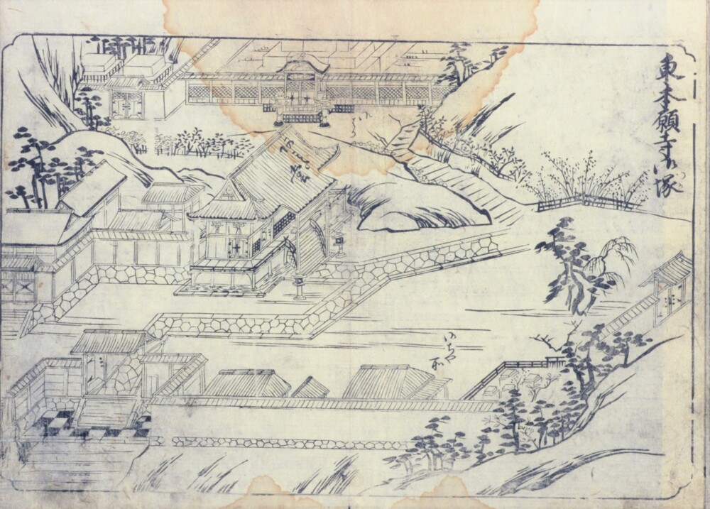 1704年刊行「花洛細見図」出典：京都府立京都学・歴彩館デジタルアーカイブ
