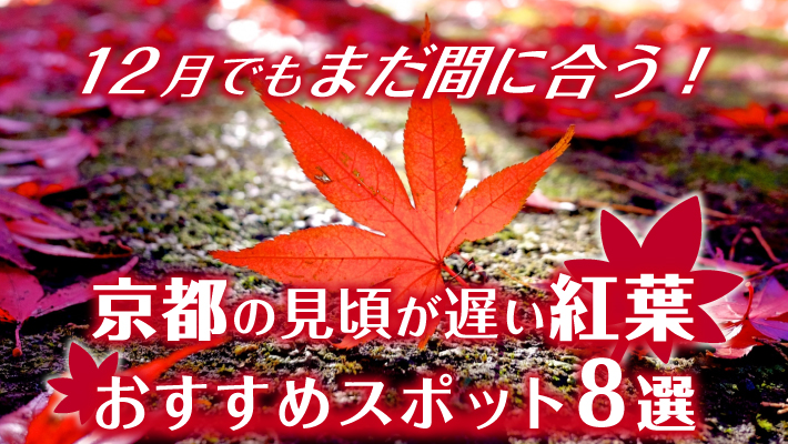 12月でもまだ間に合う!京都の見頃が遅めなおすすめ紅葉スポット8選