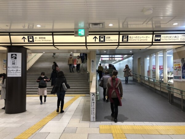 京都駅の南北地下通路