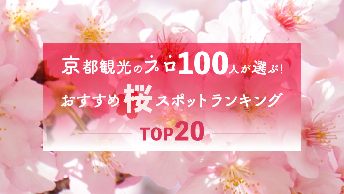 京都観光のプロ100人が選ぶ！おすすめ桜スポットランキングTOP20