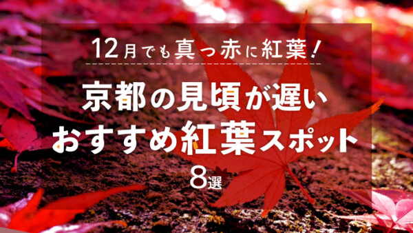 12月でも真っ赤に紅葉！京都の見頃が遅いおすすめ紅葉スポット8選