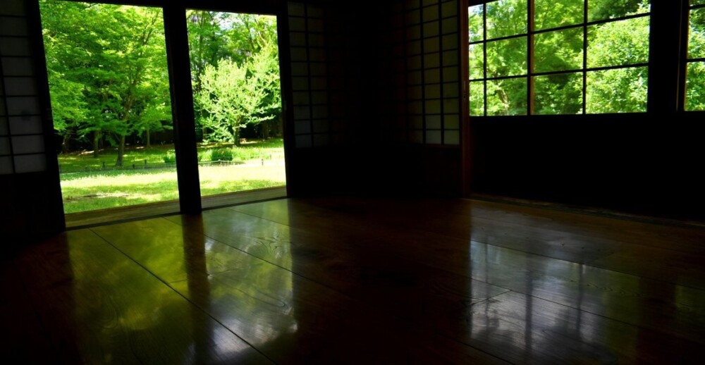 京都御苑・閑院宮邸跡の床みどり　2019年6月13日　撮影：MKタクシー