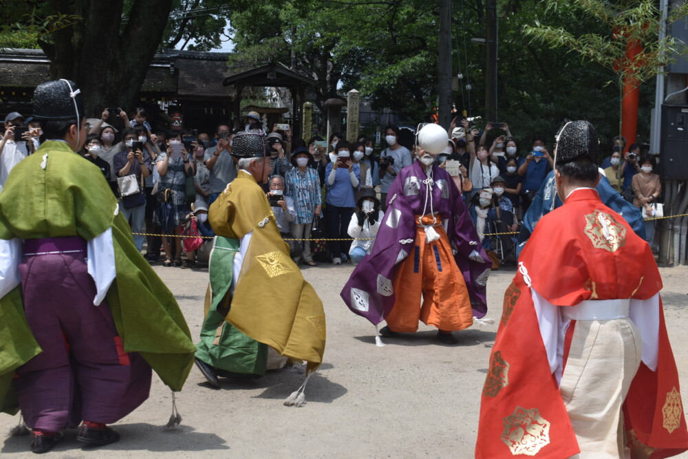 藤森神社の蹴鞠奉納　2022年6月19日　撮影：MKタクシー