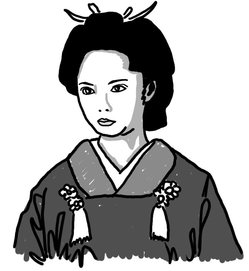 篤姫 1836~1883 徳川13代将軍に嫁ぐが家定の死により22才で後家になる。
