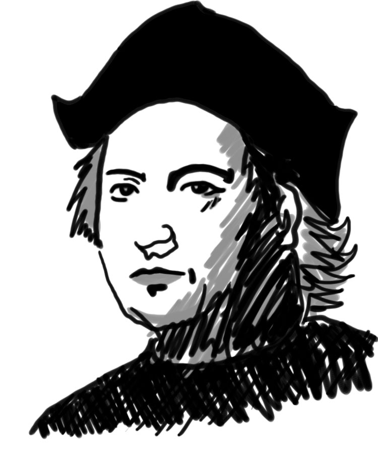 コロンブス　1451～1506 「コロンブスの卵」で有名なイタリアの航海者。1492年、新大陸を発見した。