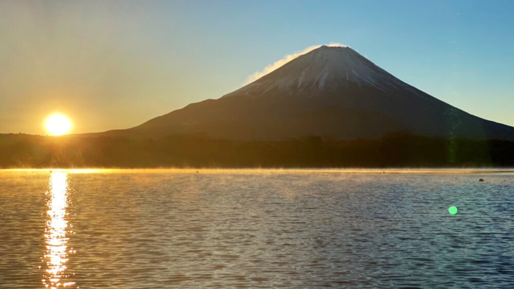 富士山の初日の出　2021年1月1日　撮影：MKタクシー