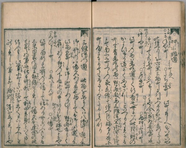 1665年刊行 浅井了意「京雀」　出典：国立国会図書館デジタルコレクション