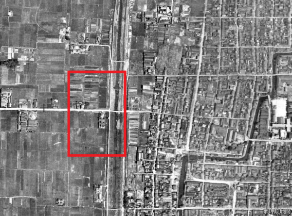 1945～50年の治部町　出典：地理院地図