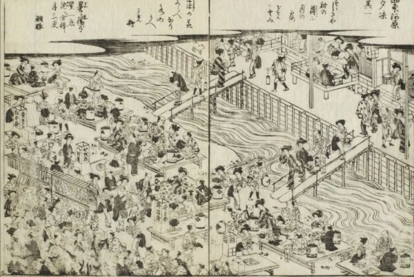 都林泉名勝図会「四条河原」　出典：国際日本文化研究センター