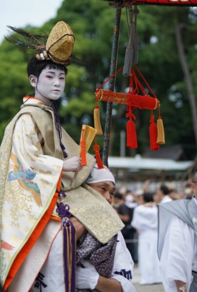 長刀鉾稚児社参　2024年7月13日　撮影：MKタクシー