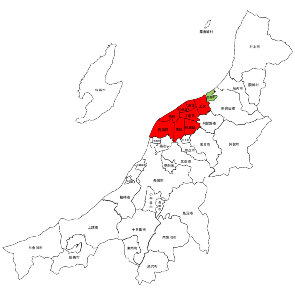 新潟県と新潟交通圏