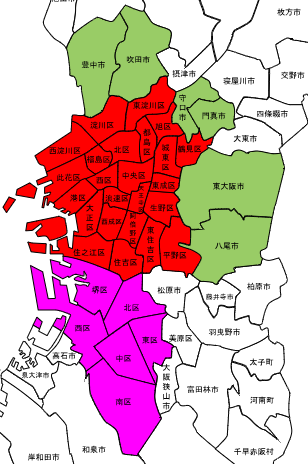 大阪市域交通圏