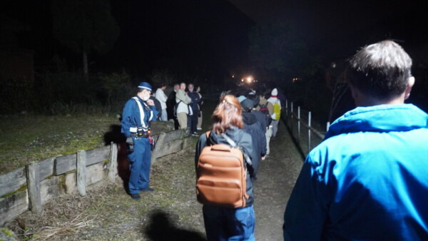 19：01　鞍馬川沿いの迂回路　撮影：MKトラベル